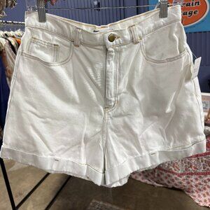 American Apparel Cream High-Rise Shorts – Size 4 – Made in USA